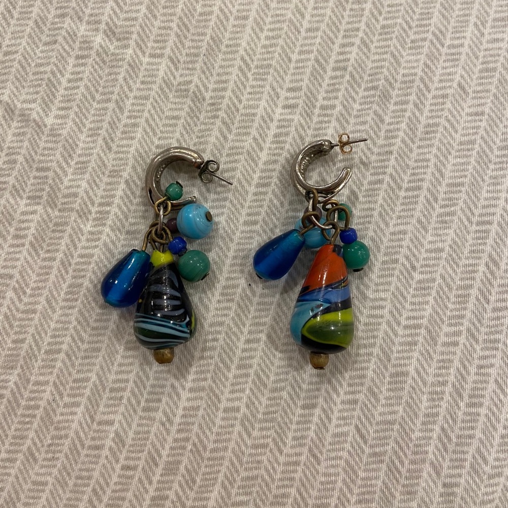 Colorful beaded Earrings - Picture 2 of 2